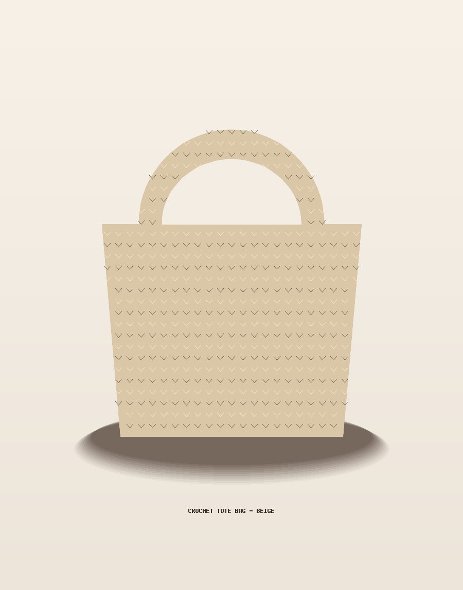 Crochet tote bag
